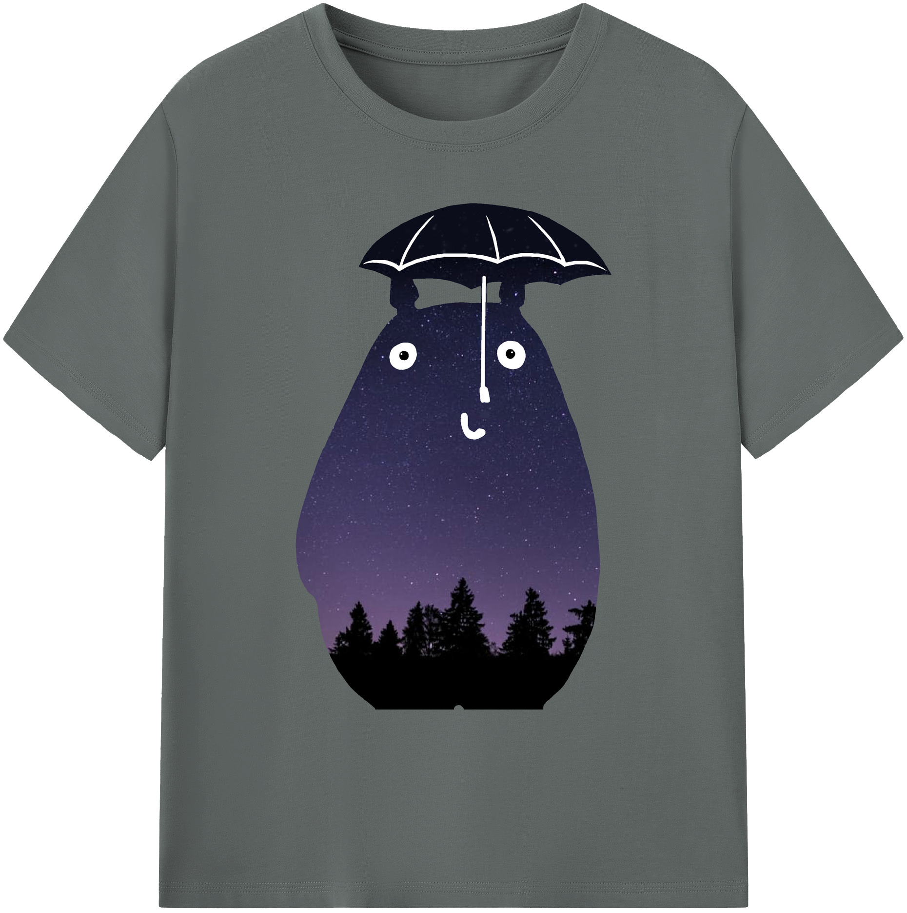 （画像用） となりのトトロ 草壁メイ 草壁サツキ My Neighbor Totoro Satsuki Kusakabe Mei Kusakabe 綿100％ メンズ半袖Tシャツ｜肌触りやわらか＆通気性